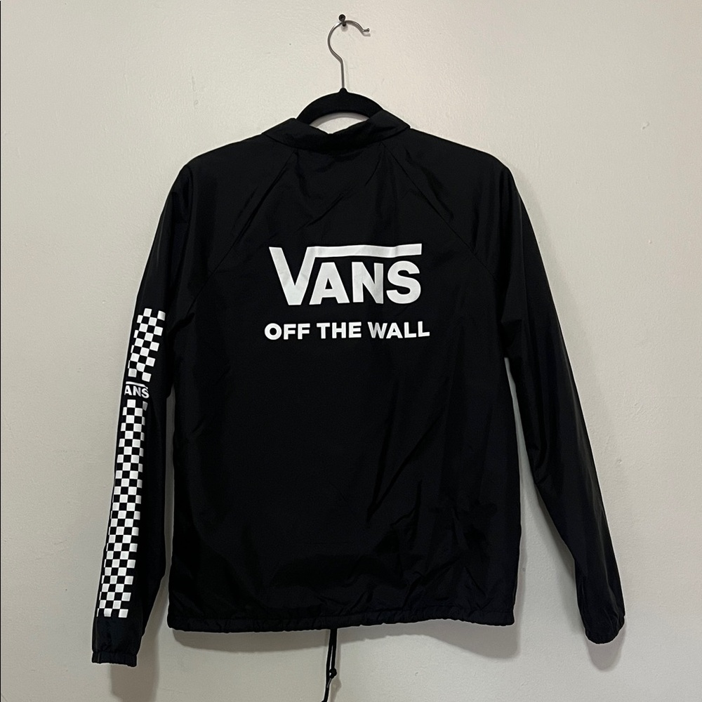 Vans Coaches Jacket with Checkered Sleeve